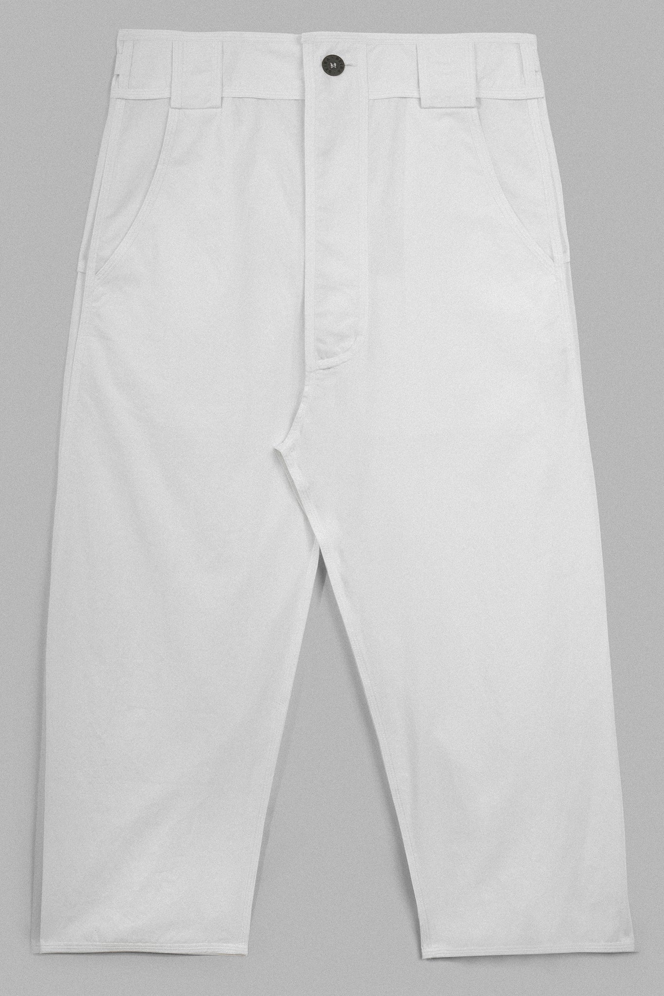 Calça Ampla Algodão - Branco